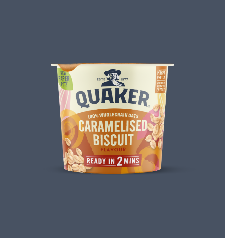 Quaker Oats switches to new paper packaging for porridge pots