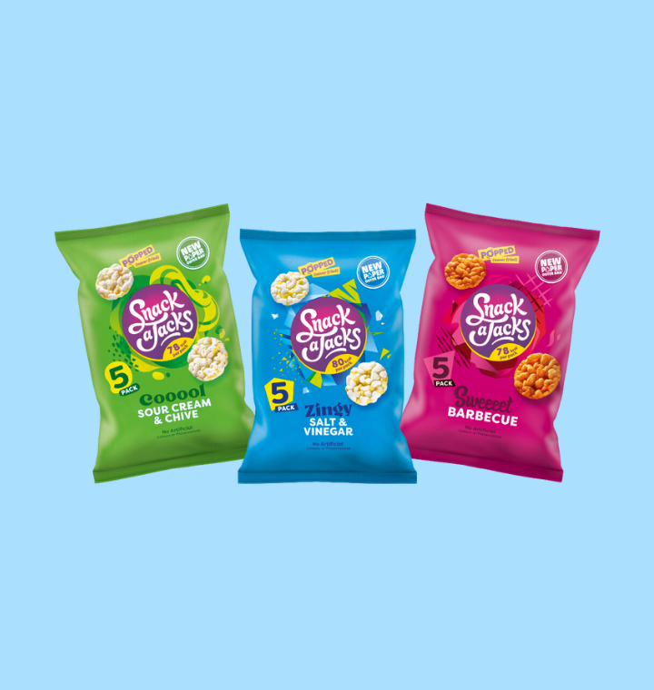 SNACK A JACKS roll out paper multipack bags