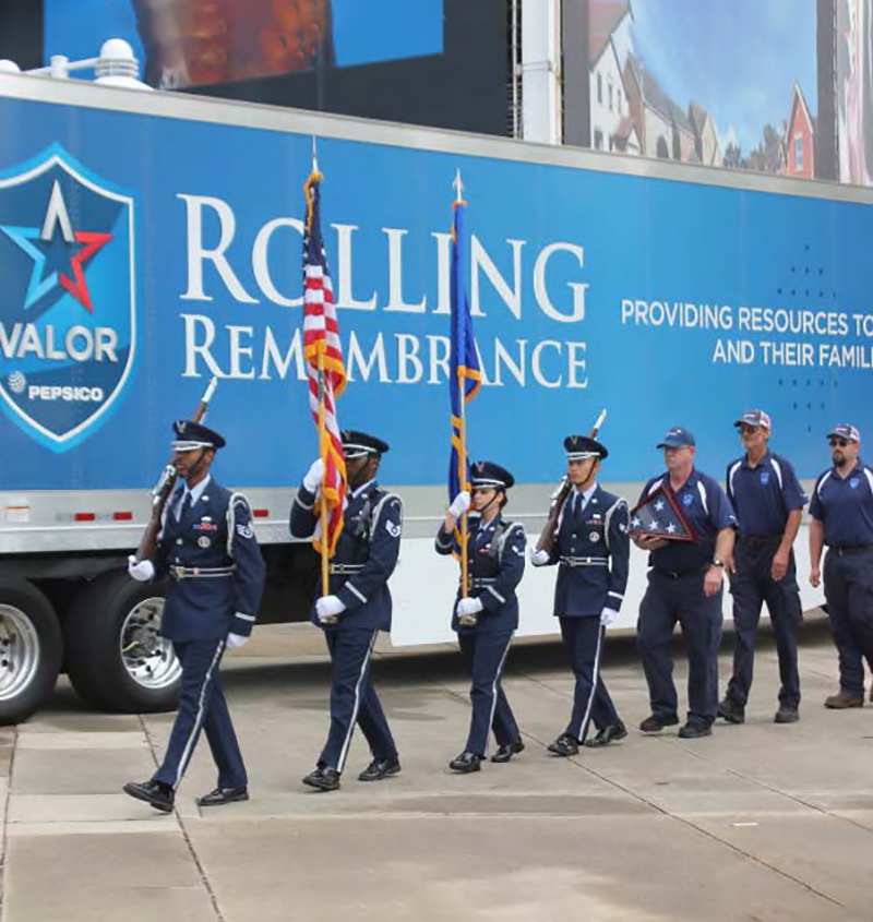 Veterans attending the Rolling Remembrance ceremony in White Plains, NY