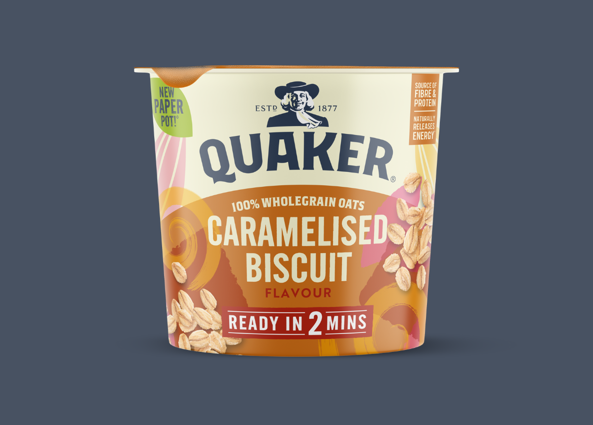 Quaker Oats switches to new paper packaging for porridge pots