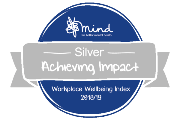 MIND for better health: Silver Achieving Impact Workplace Wellbeing Index 2018/19